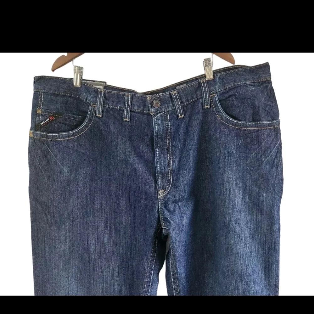 Ariat Work M4 Relaxed Boot Cut FR Flame Resistant Jeans Pants Mens Size 46 34 - Picture 2 of 10